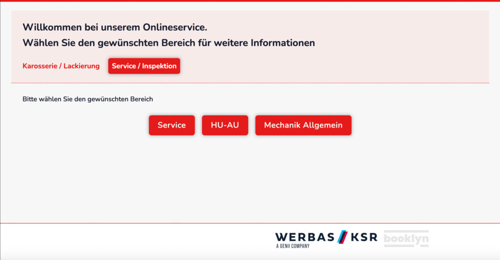 schritt 1 service uebersicht