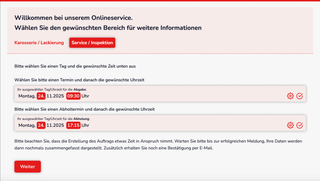 schritt 7 uebersicht waehlen